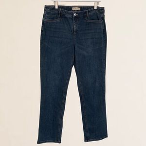 J. Jill Denim Smooth Fit Straight Leg Jeans High Rise 14 Petite